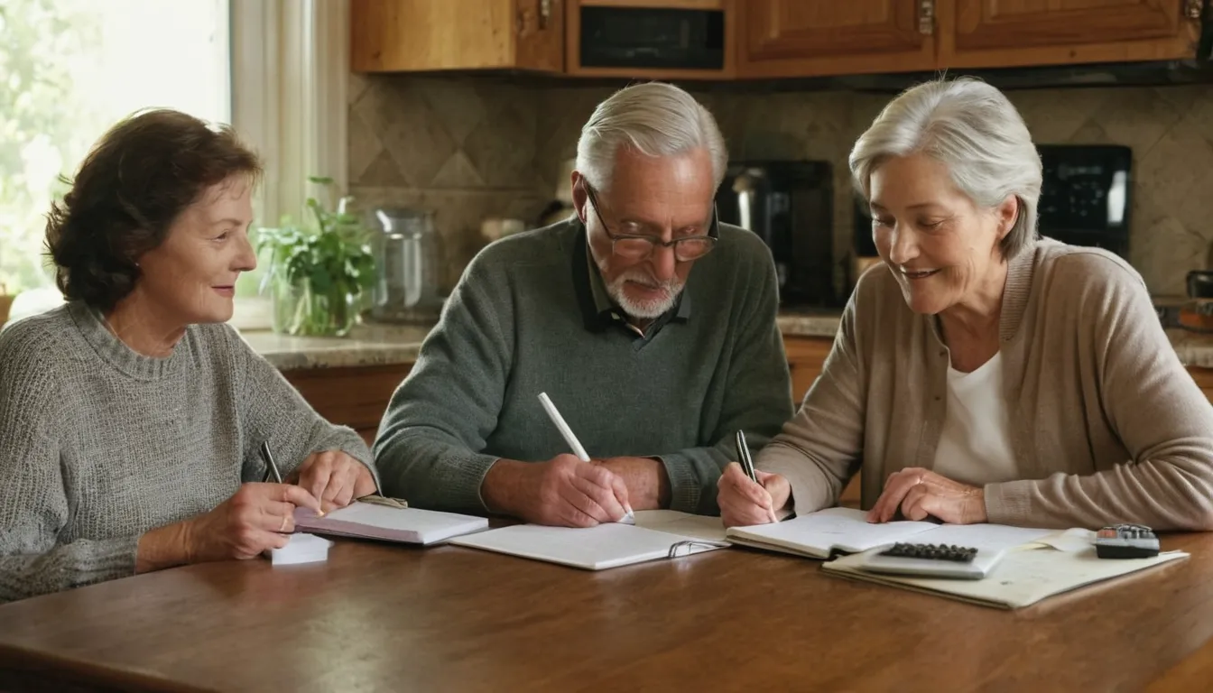 Homeowners reviewing written quotes at a kitchen table in the Haymarket area